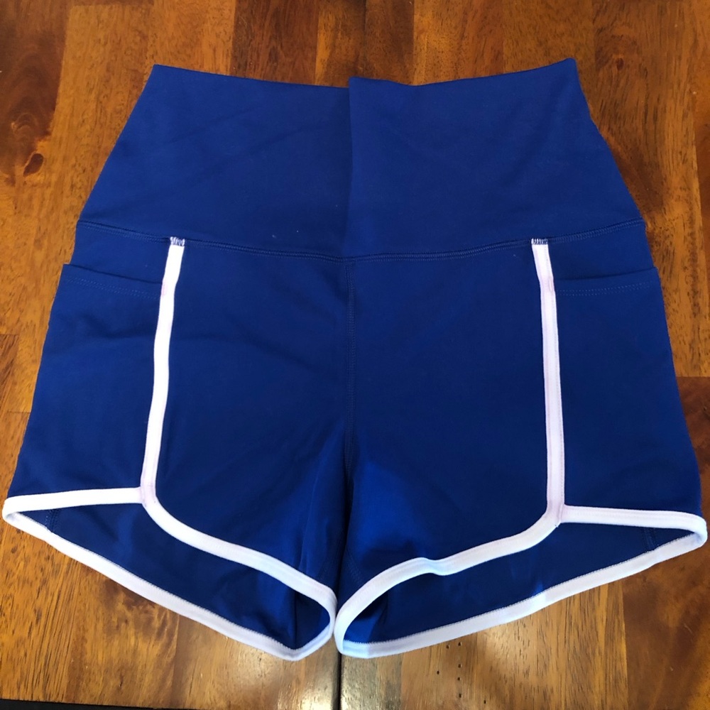 Yogalicious Women's Athletic Shorts in Blue